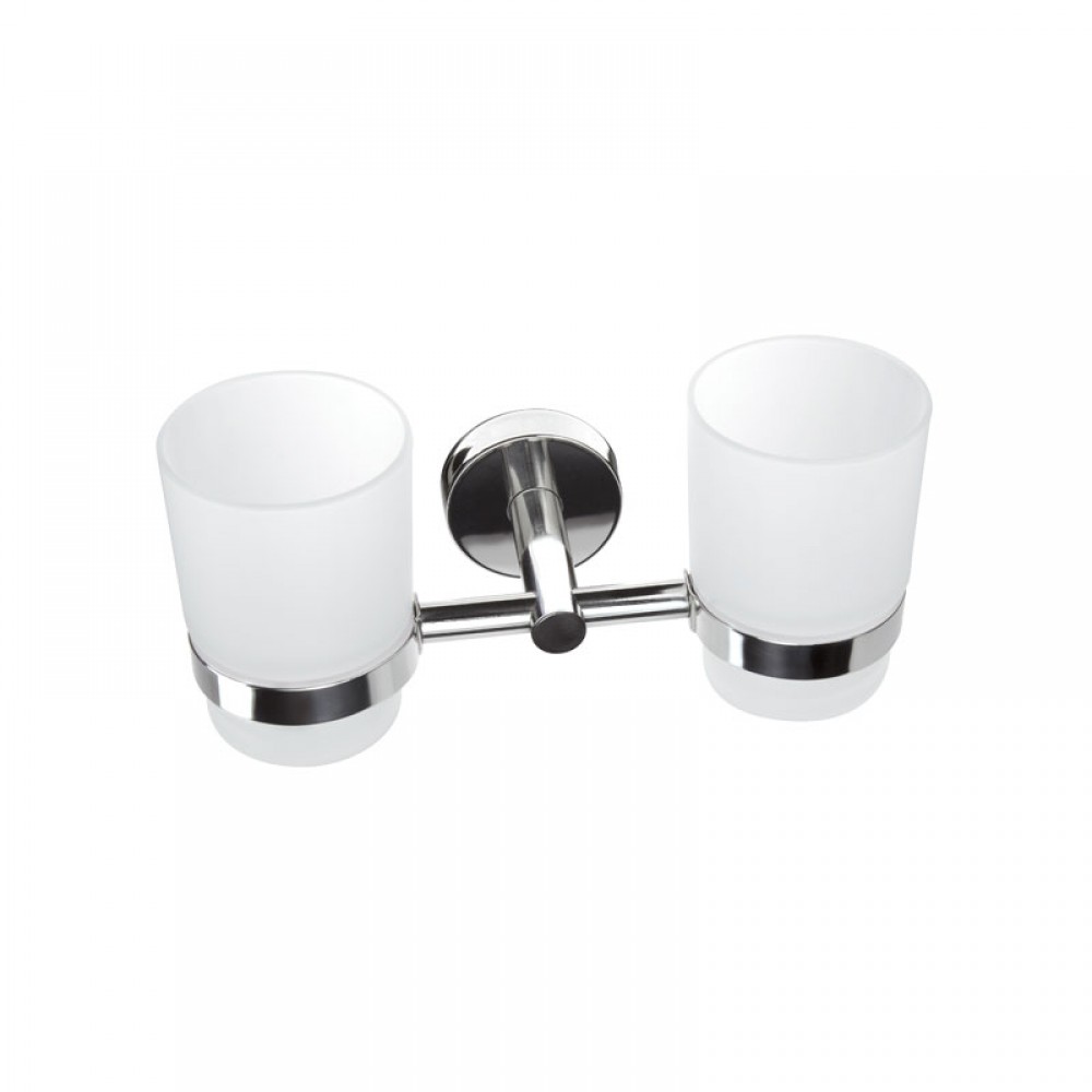 Ποτηροθήκη διπλή UNO 1855 Χρωμέ KARAG