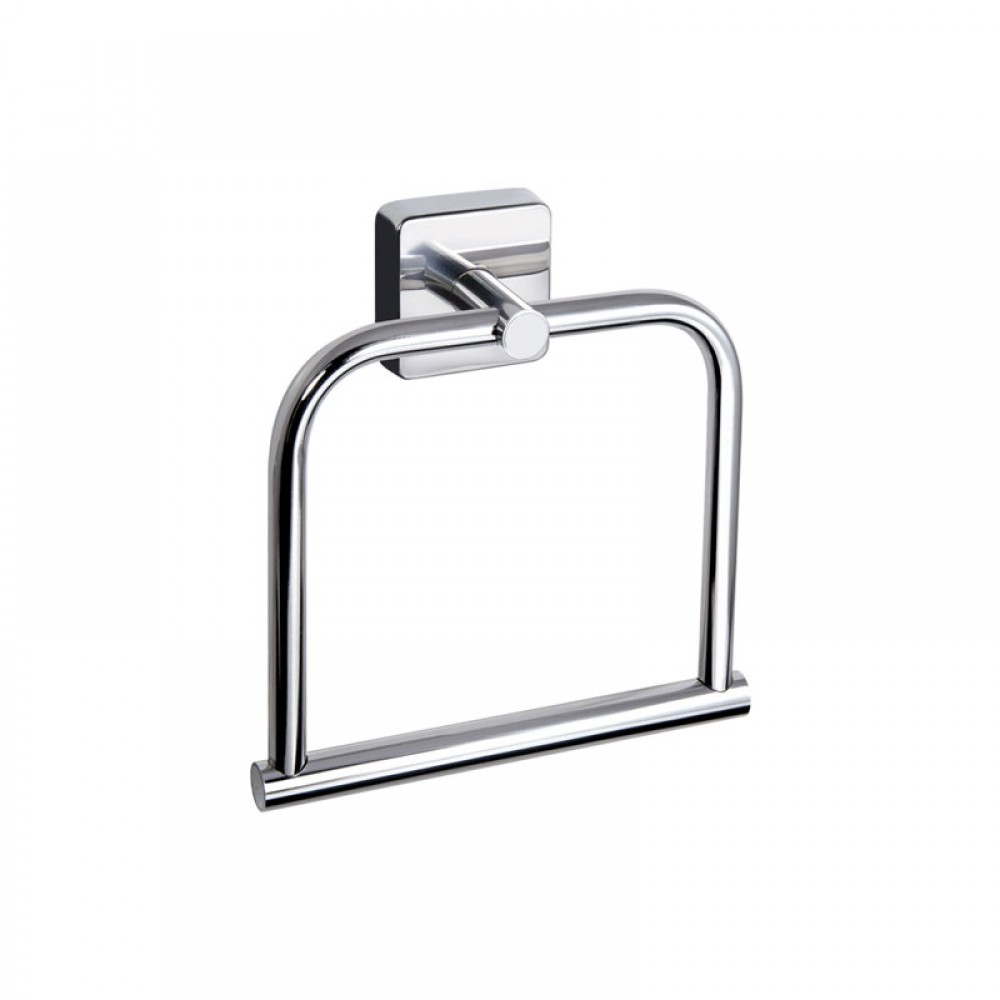 Πετσετοκρεμάστρα κρίκος τετραγ. UNO 4224 Χρωμέ KARAG