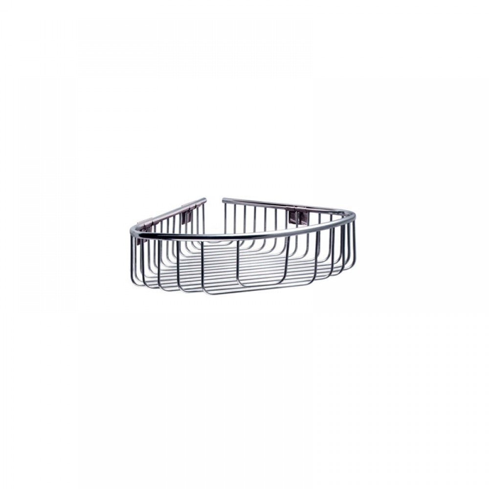 Καλάθι γωνιακό σχαρωτό RETI 9638 Χρωμέ KARAG 21x21x7cm